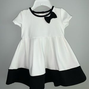 3-6 month black and white dress